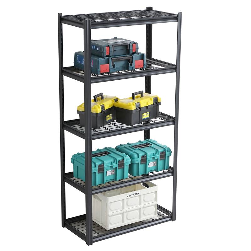 5 Tier Adjustable Heavy Duty Metal Storage Shelves
