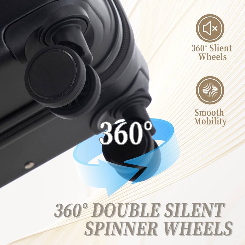 Luggage Sets 3 Piece Suitcases with Wheels, Suitcase Set ABS Hard Case Luggage with TSA Combination Lock, for Men and Women