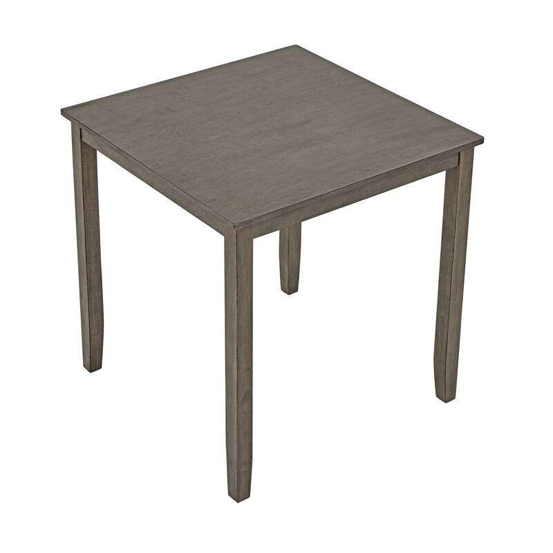 Minimalist Side Table Coffee Table Breakfast Nook, 5-Piece Dining Set with 4 Ergonomic Dining Chairs, Grey