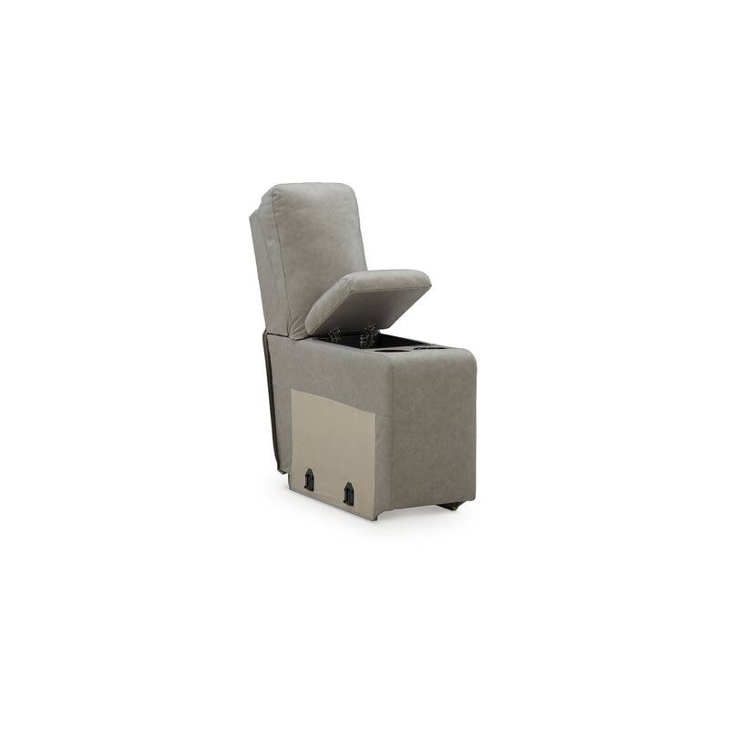 Signature Design by Ashley Brannigan Gray 3-Piece Power Reclining Sectional - 93" W x 41" D x 42" H