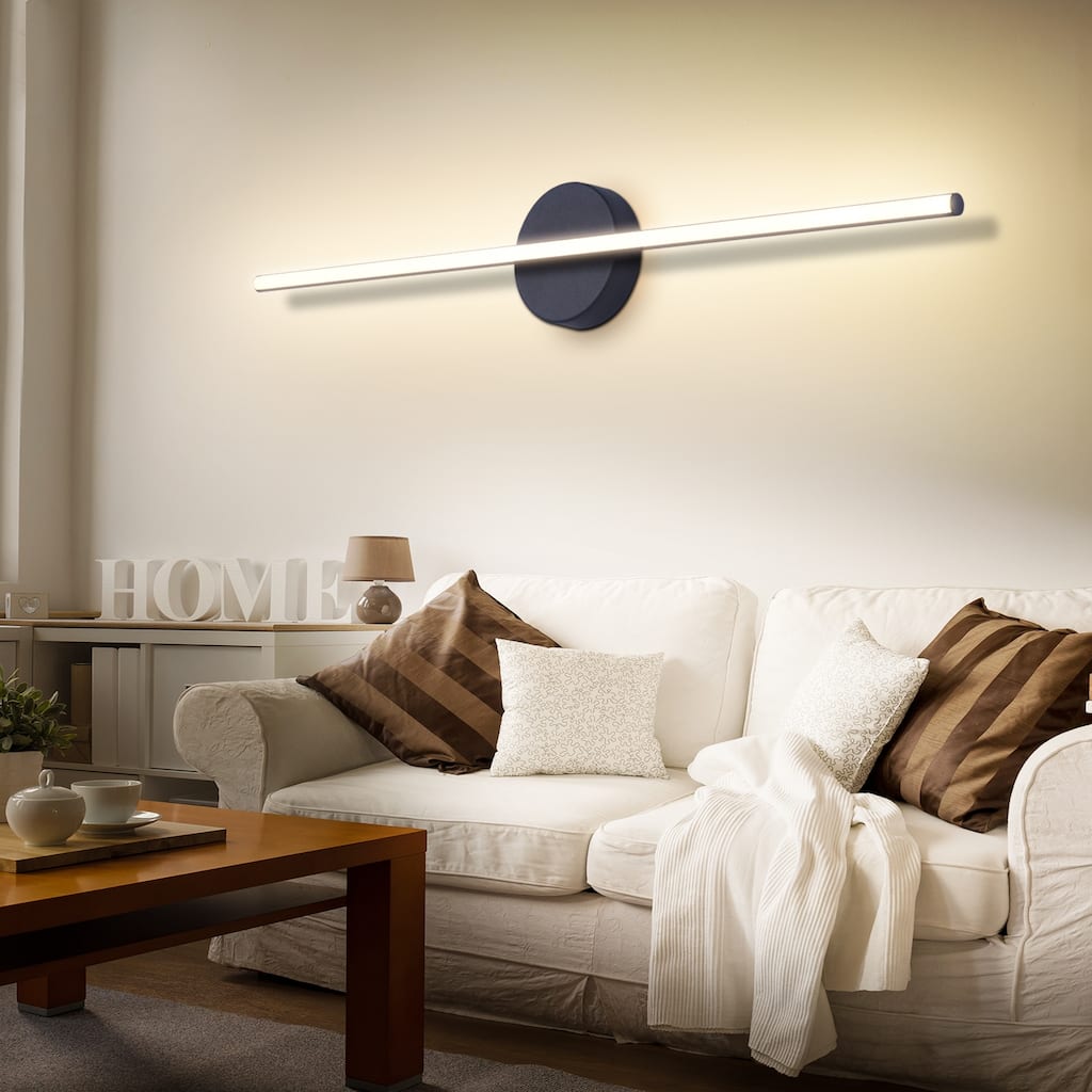 Integrated LED Minimalist Linear Vanity Light - 30 in.