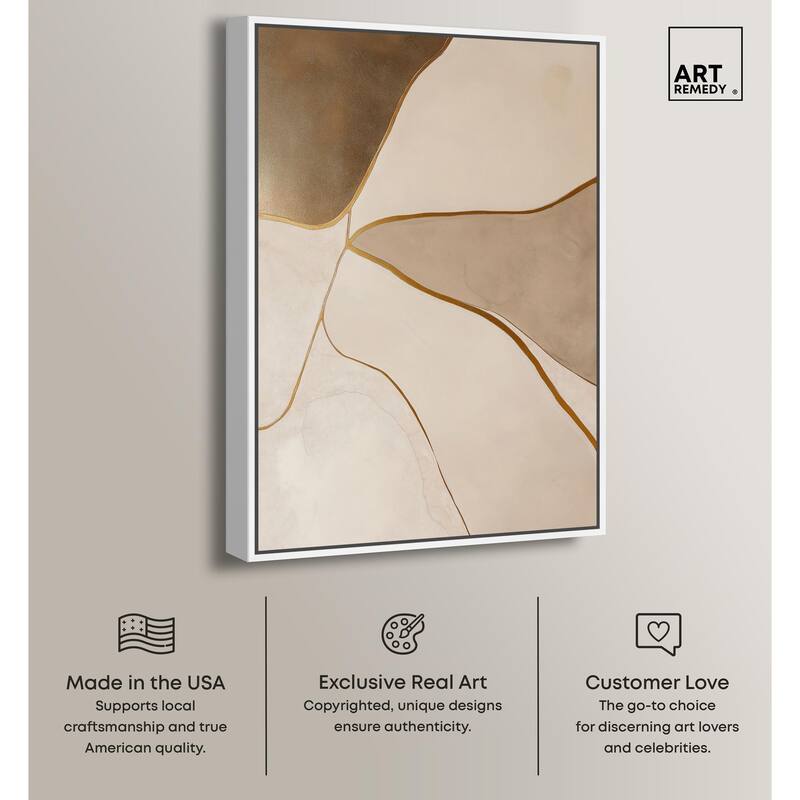 Taupe Terrain II Canvas by Art Remedy
