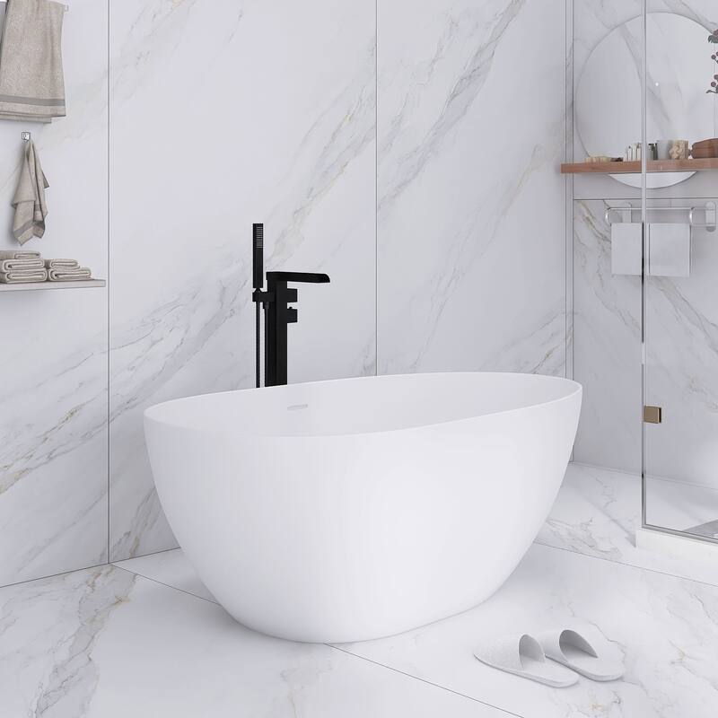 Solid Surface Freestanding Soaking Bathtub