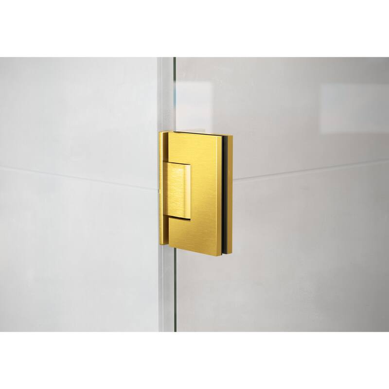 Glass Warehouse 78" x 34.75" Frameless Shower Door- Wall Hinge
