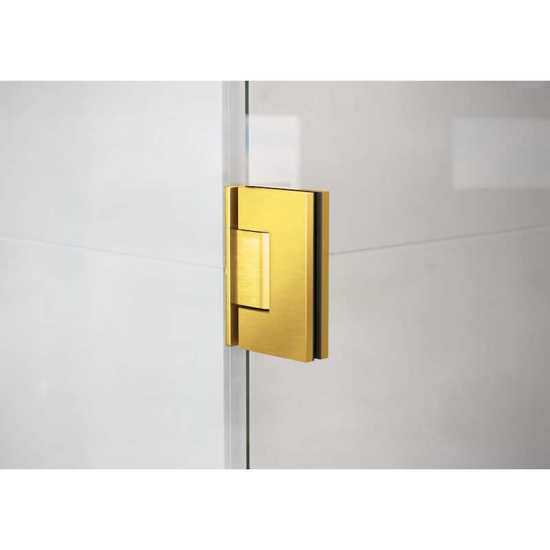 Glass Warehouse 78" x 45.75" Frameless Shower Door - Wall Hinge