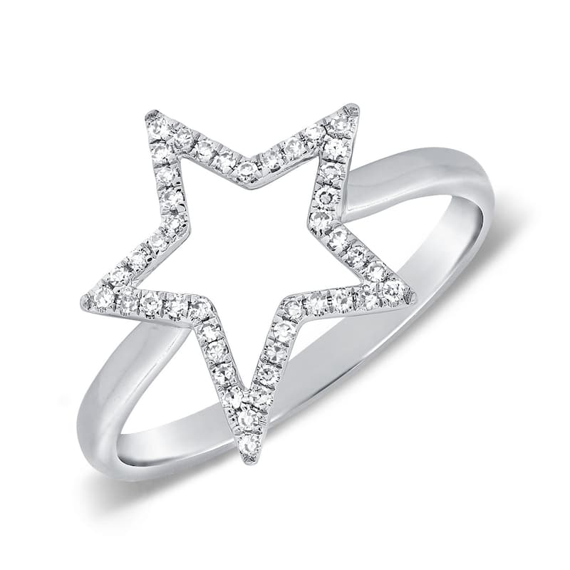 Joelle Collection Diamond Star Ring 14K Gold 1/6 ct. TDW