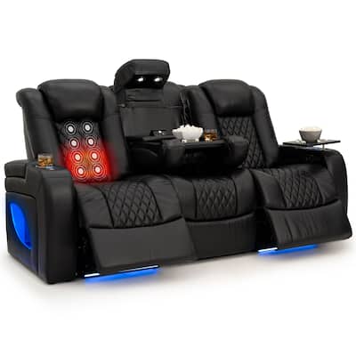 Seatcraft Anthem LT HeatZero Italian Home Theater Sofa