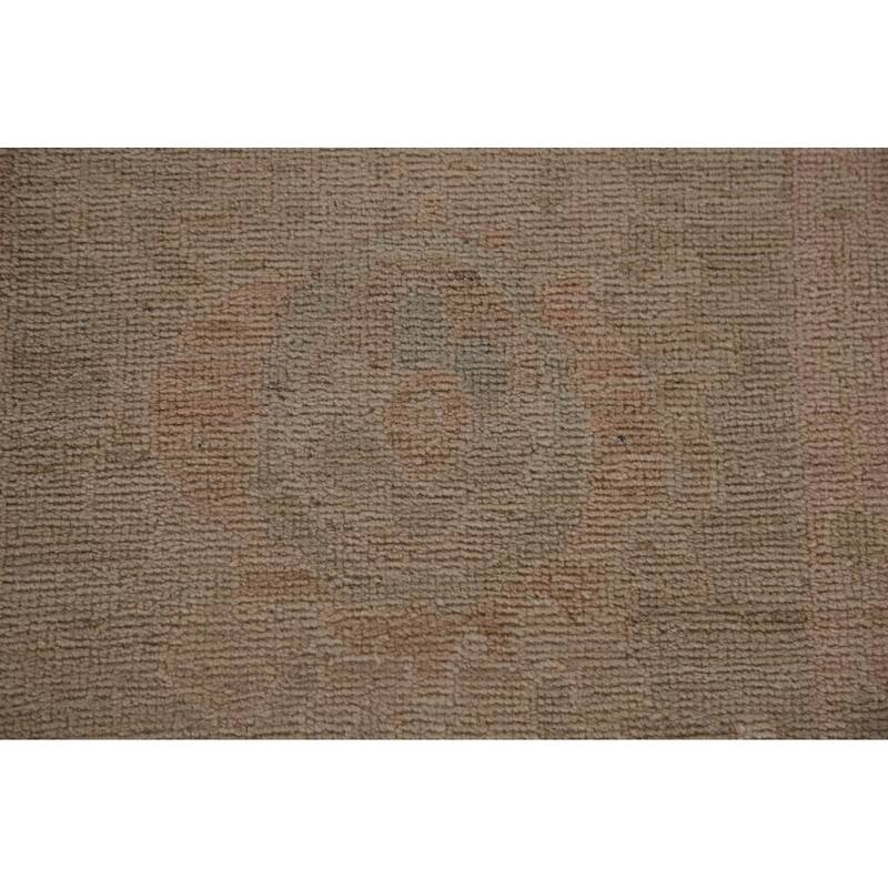 Oushak Oriental Runner Rug Hand-knotted Vegetable Dye Wool Carpet - 2'6"x 9'8"