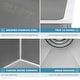 preview thumbnail 6 of 11, Ruvati 33-inch Undermount 16 Gauge Tight Radius Large Kitchen Sink Stainless Steel Single Bowl - RVH7433 - Silver - 33" x 19"