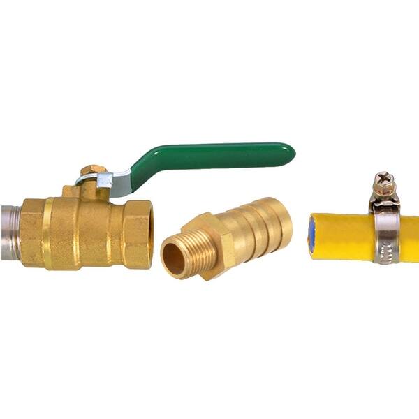 Pipe Fittings Brass Barb Hose Fitting Connector Adapter 12mm Barbed x G3/8 Male Pipe 4pcs Pipe Fittings Brass Barb Hose Fitting Connector Adapter 12mm Barbed x G3/8 Male Pipe 4pcs
