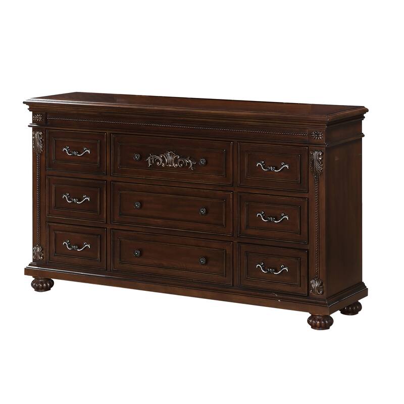 Destiny Contemporary Cherry Wood Bedroom Set