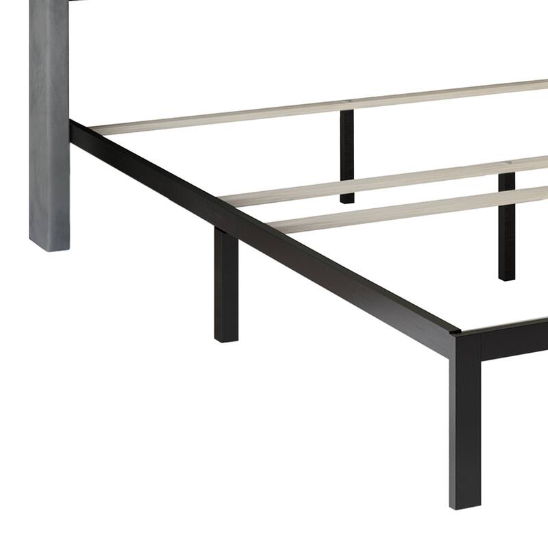 CraftPorch 2 Piece Bedroom Bench Set Velvet Wingback Upholstered Bed