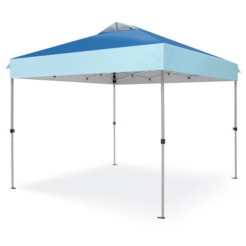 10x10 Pop-up Canopy Portable Lightweight FoldingTent, Adjustable Height Instant Gazebo Canopy with Wheeled Bag