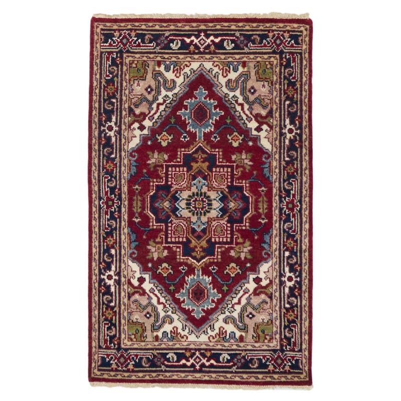 ECARPETGALLERY Hand-knotted Serapi Heritage Red Wool Rug - 3'0 x 5'0