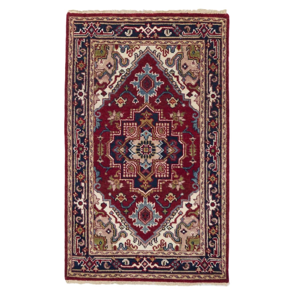 ECARPETGALLERY Hand-knotted Serapi Heritage Red Wool Rug - 3'0 x 5'0