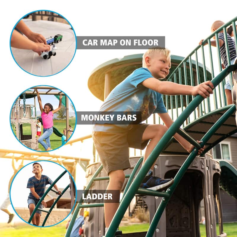 Lifetime Double Adventure Tower with Monkey Bars