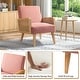 preview thumbnail 43 of 57, Carmina Upholstered Accent Chair with Natural Rattan Arms by HULALA HOME