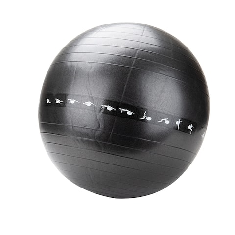 Mind Reader 65 CM Exercise Yoga Fitness Balance Ball with Quick Pump - 25.59" x 25.59" x 25.59"