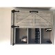 Cates Wood Wall Storage Cabinet with Vanity Mirror and Barn Door