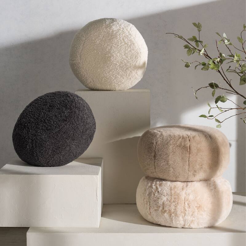 SAFAVIEH Couture Gracelina Round Pouf