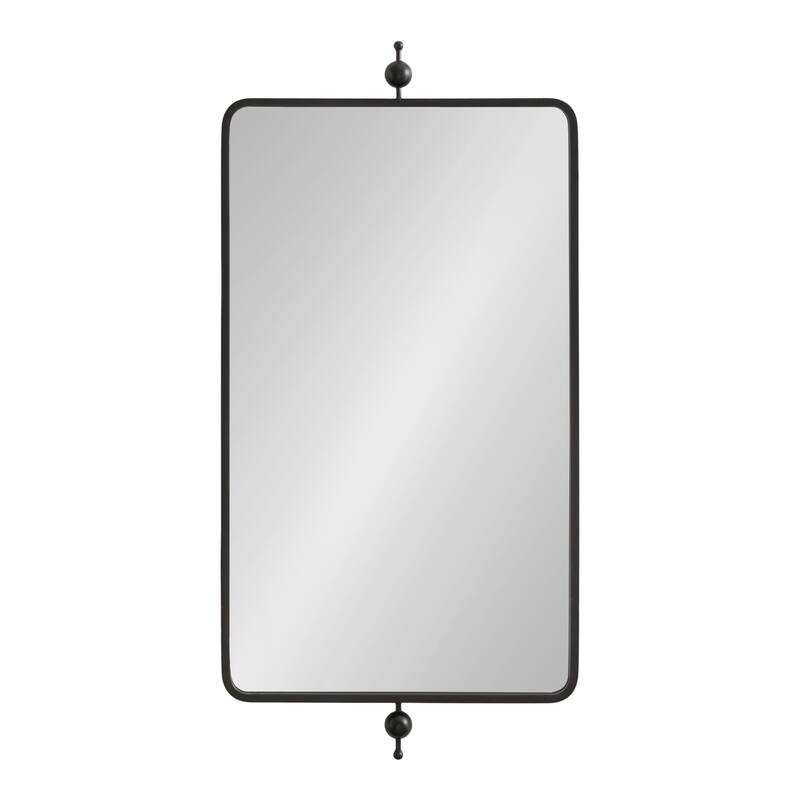 Kate and Laurel Kasota Slim Rectangle Mirror Metal