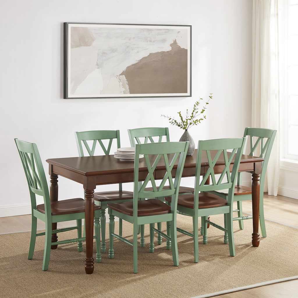 Crosley Shelby 7-Piece Dining Table Set For 6