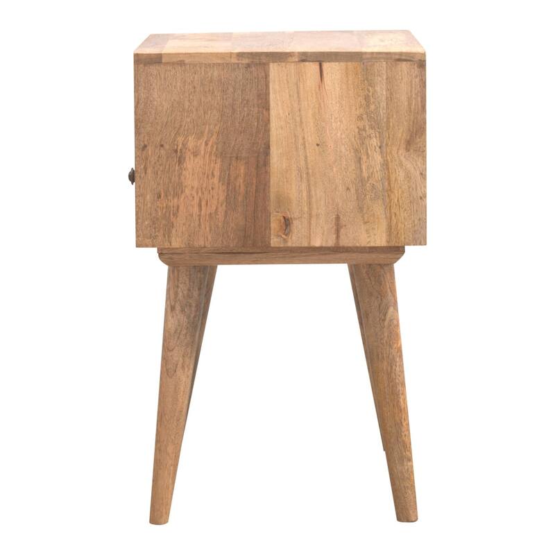 Artisan Furniture Solid Wood Modern Nightstand with Open Slot