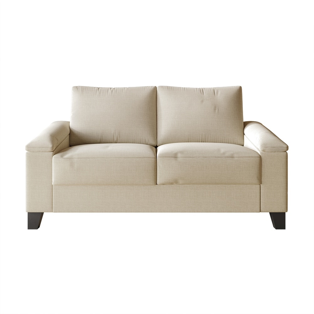 CraftPorch Simple Style Linen Upholstered Loveseat
