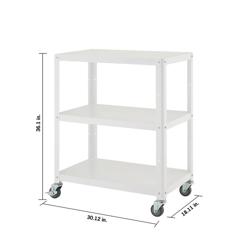 TRINITY Metal Utility Cart 30x18x36