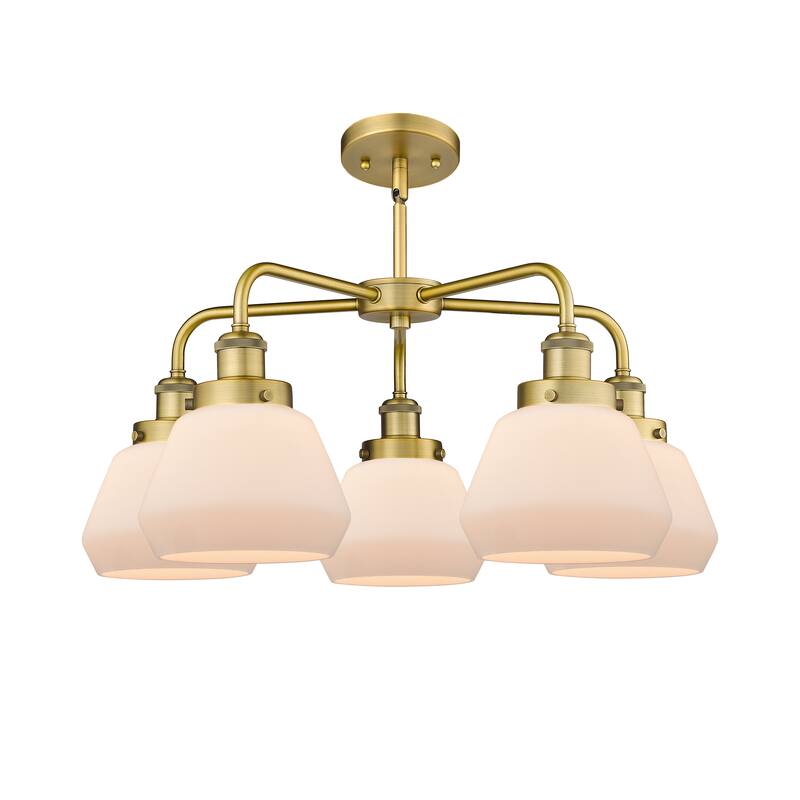 Innovations Lighting Fulton - 5 Light 25" Stem Hung Chandelier