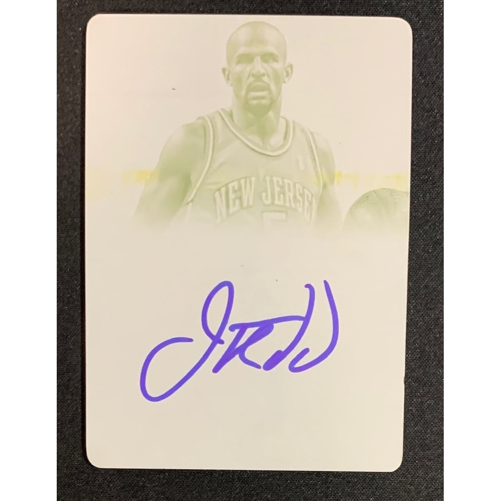 Jason Kidd 2013 Panini Flawless Signed Basketball Card Printing Plate Auto JSA COA 1/1 - 8'6" x 11'6"