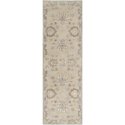 Patchway Handmade Classic Floral Wool Area Rug