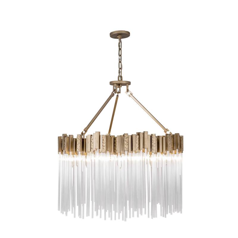 Varaluz Matrix Chandelier - 30"D x 30"W x 31"H - Havana Gold