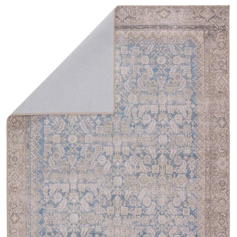 Machine Washable Royse Oriental Blue/ Gray Area Rug