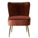 preview thumbnail 46 of 85, Haven Contemporary Velvet Upholstered Accent Chair Brown