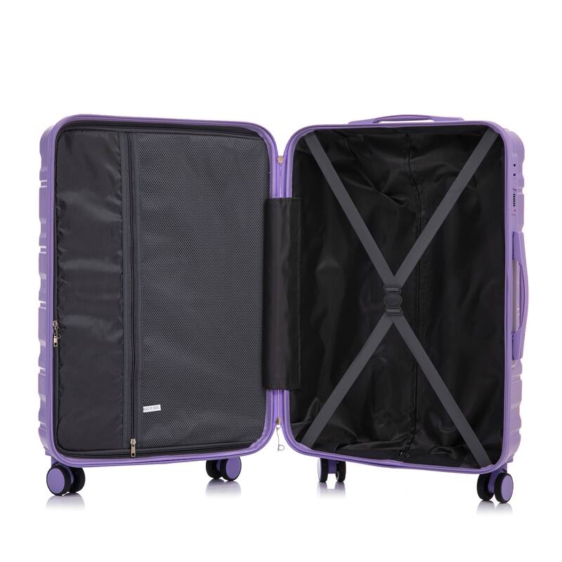 20IN 24IN 28IN 3 pcs/set in ABS Spinner Wheel Luggage, Matching Color, With Combination Lock