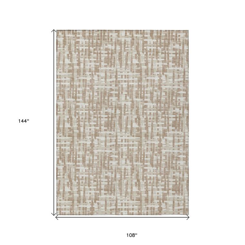 HomeRoots Abstract Transitional Rectangle Outdoor Rug