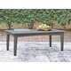 preview thumbnail 1 of 2, Signature Design by Ashley Lone View Bay Gray Outdoor Coffee Table - 48" W x 24.13" D x 18.13" H Gray - 48" W x 24.13" D x 18.13" H