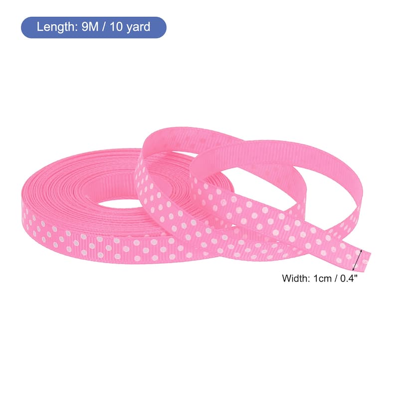 Grosgrain Ribbons with Dots Ribbon Bow Decoration