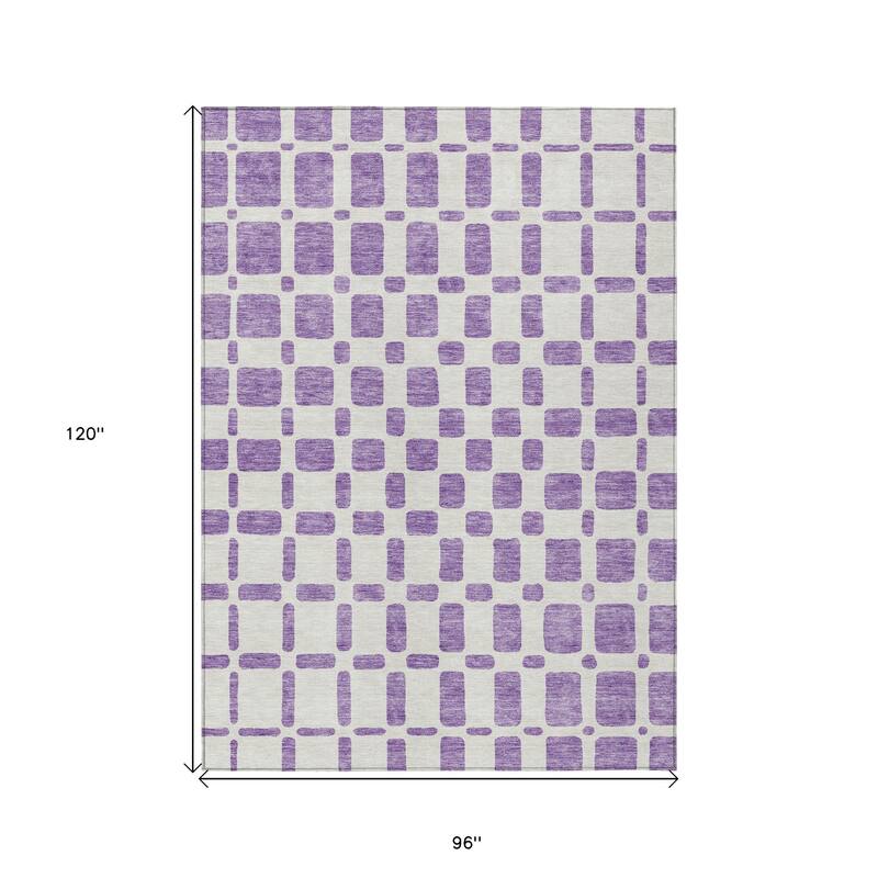 HomeRoots Geometric Transitional Rectangle Outdoor Rug