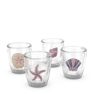 Tervis Beachcomber Collection Made in USA Double Walled Insulated Travel Tumbler, Assorted - 12oz - 4pk