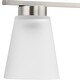 preview thumbnail 9 of 10, Tanner Collection Four-Light Brushed Nickel Transitional Vanity Light - 31.12 in x 6.5 in x 7.12 in
