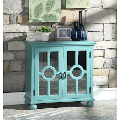 Modern Traditional Accent Chest with Mirror Doors Pulls Wooden