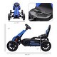 preview thumbnail 4 of 5, Blue Kids Pedal Go Kart, Adjustable Seat, Swing Axle for Ages 3-8
