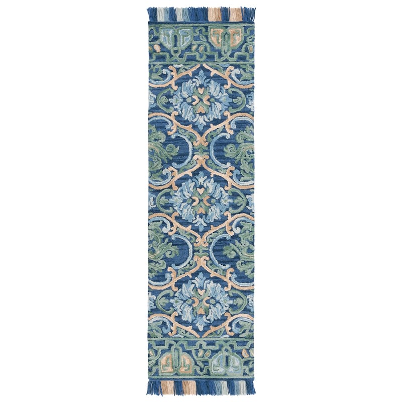 SAFAVIEH Handmade Blossom Parthenia Floral Wool Rug