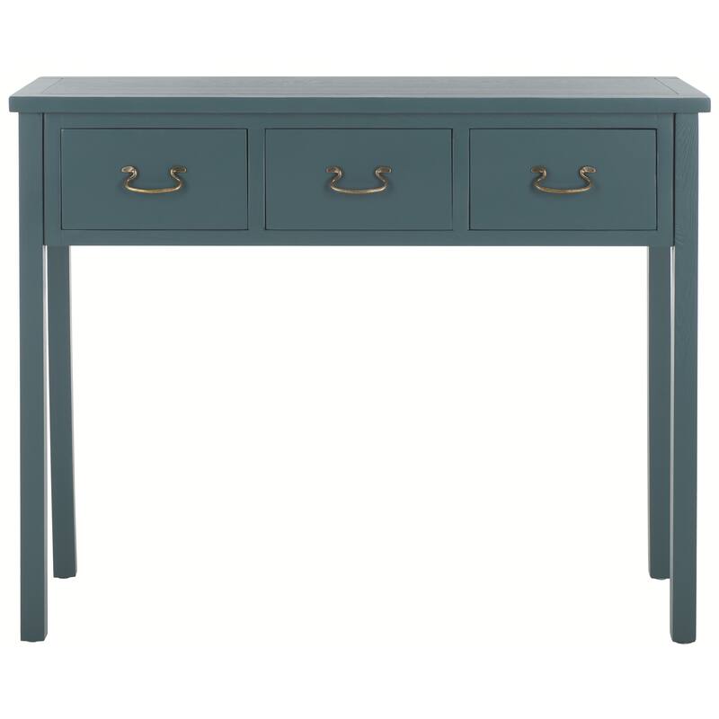 SAFAVIEH Marleine Antiqued Grey Console Table - 39.4" x 14.2" x 31.7" - 39Wx14Dx32H - Teal