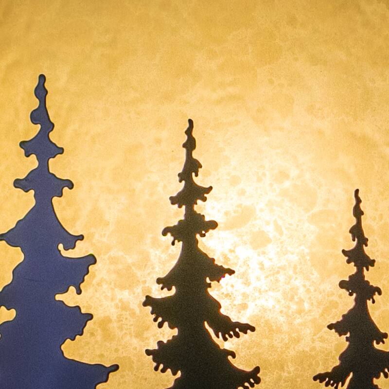 Yosemite 1 Light Bronze Rustic Tree Flush Indoor Outdoor Wall Sconce - 8-in W x 11-in H x 5-in D