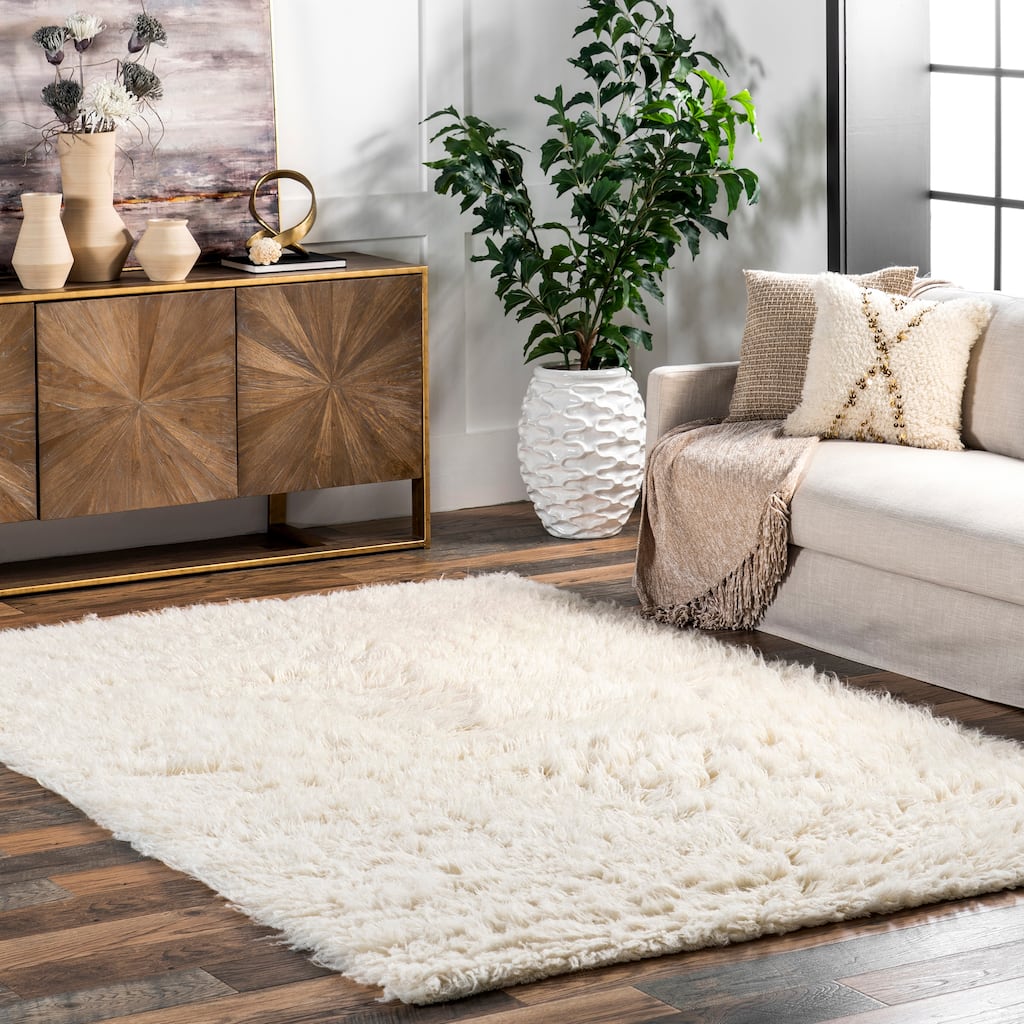 Nuloom Elena Greek Flokati Shag Area Rug