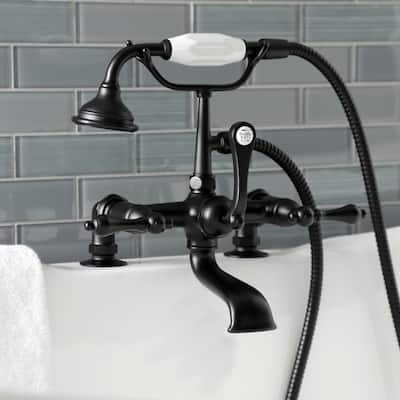 Kingston Brass Vintage 7-Inch Tub Faucet with Hand Shower