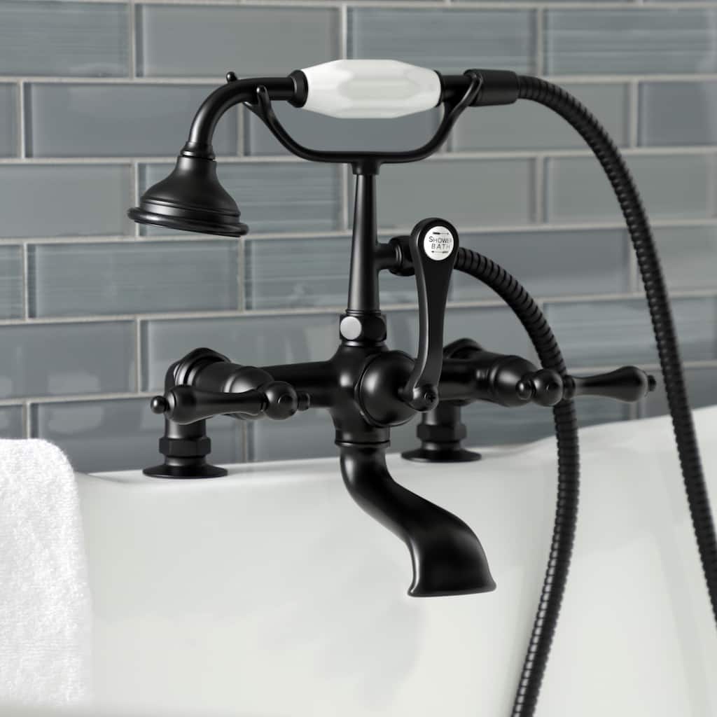 Kingston Brass Vintage 7-Inch Tub Faucet with Hand Shower